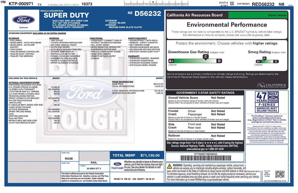 Certified 2024 Ford F250 XLT w/ FX4 Off-Road Package AWD/4WD image 37