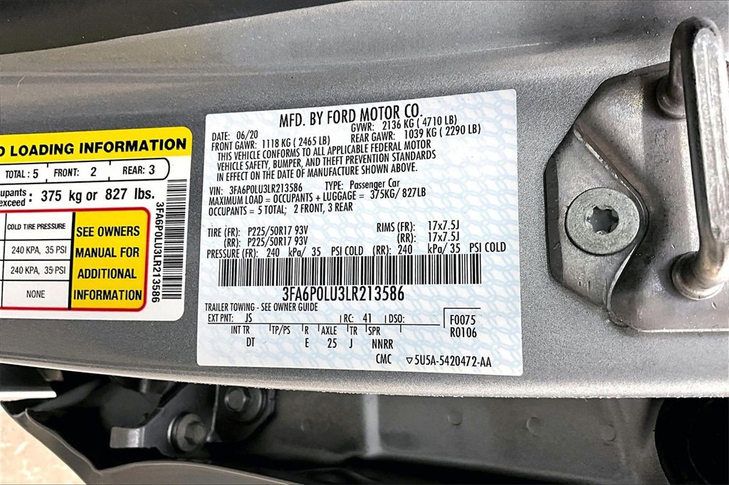 Certified 2020 Ford Fusion SE image 35