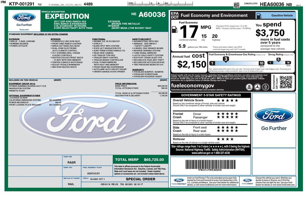 Certified 2017 Ford Expedition King Ranch AWD/4WD image 20