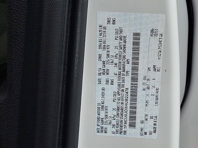 Certified 2017 Ford Escape Titanium w/ Equipment Group 301A FWD image 27