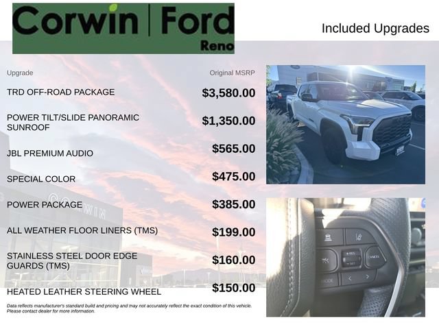 Used 2025 Toyota Tundra Limited w/ TRD Off-Road Package AWD/4WD image 3