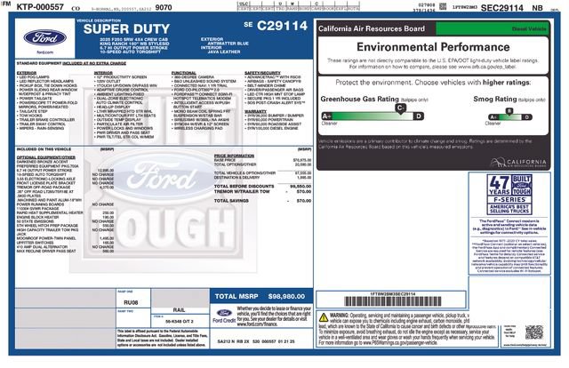 Certified 2025 Ford F250 King Ranch w/ Tremor Off-Road Package AWD/4WD image 34