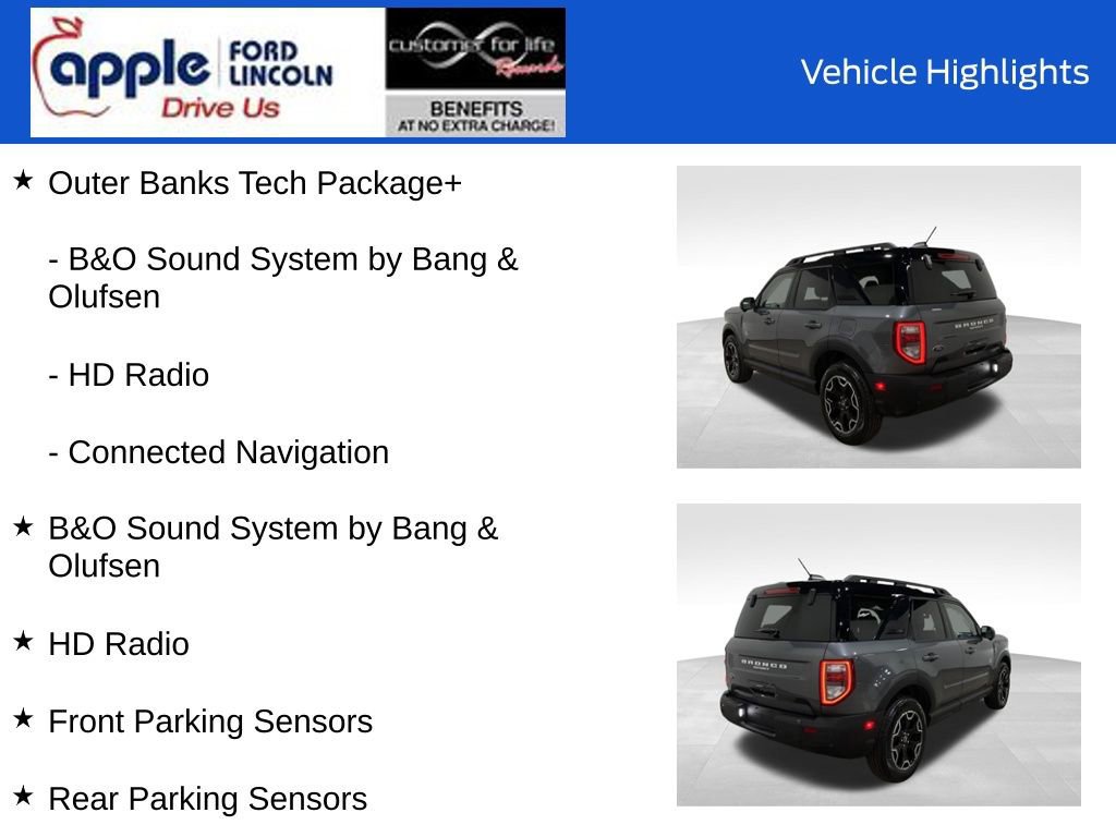 Certified 2025 Ford Bronco Sport Outer Banks w/ Outer Banks Tech Package+ image 14