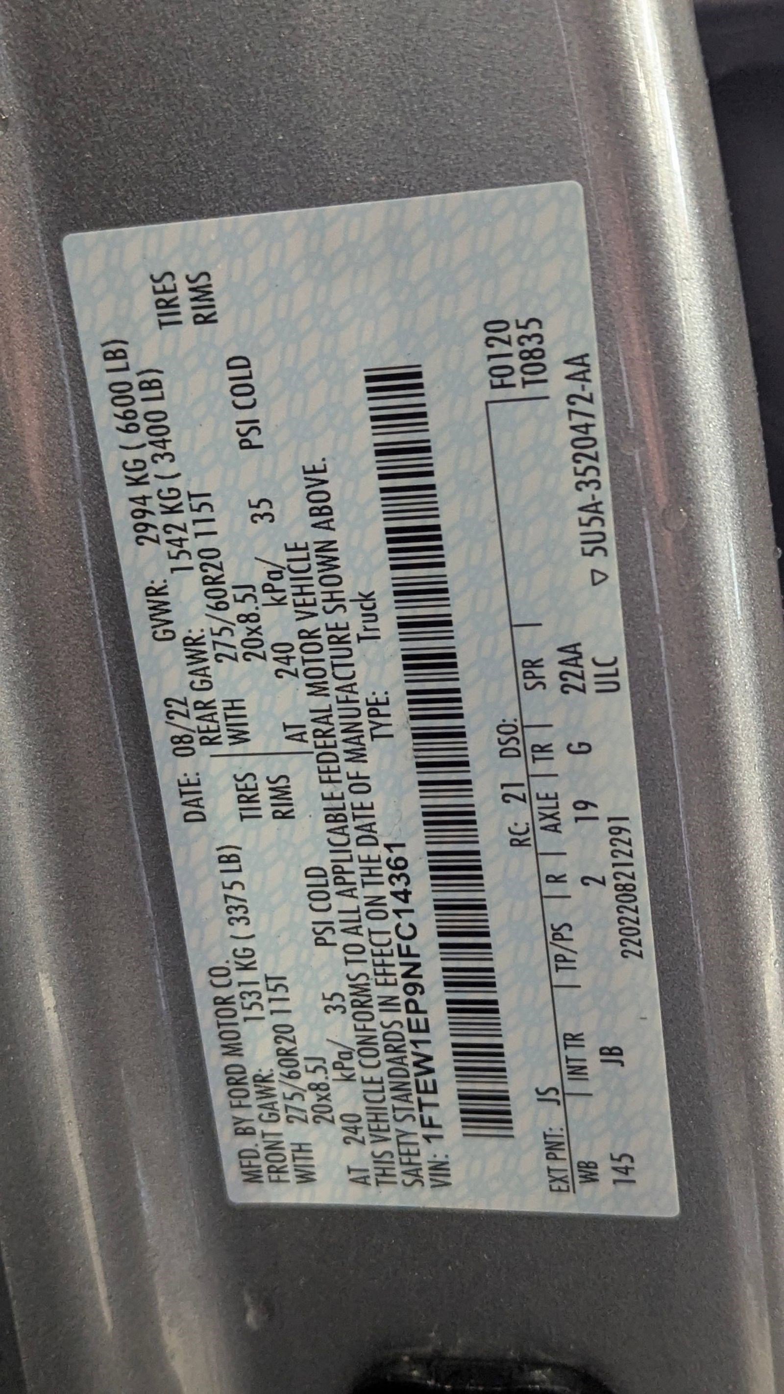 Certified 2022 Ford F150 XL w/ STX Appearance Package image 20