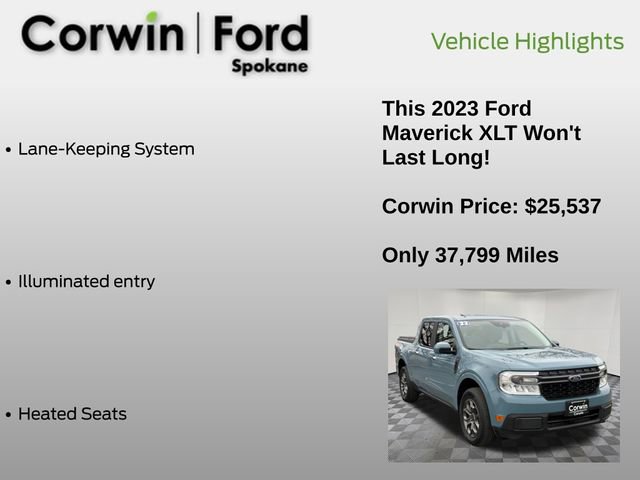 Certified 2023 Ford Maverick XLT w/ Equipment Group 300A Standard image 19