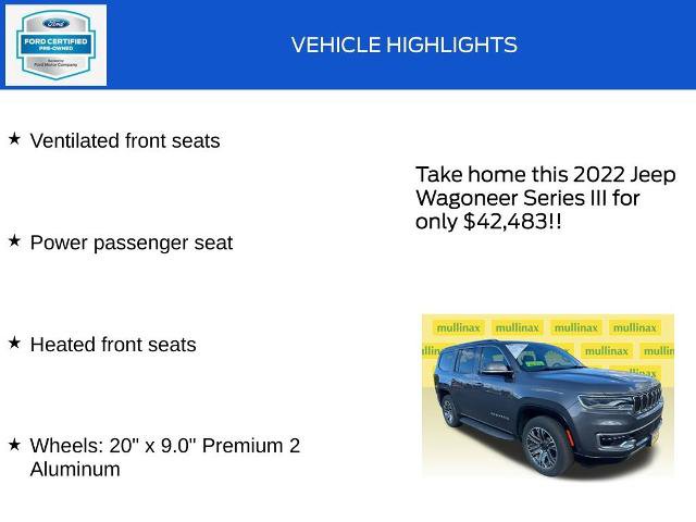 Used 2022 Jeep Wagoneer Series III w/ Convenience Group I AWD/4WD image 20