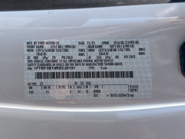 Certified 2024 Ford F350 XL w/ Snow Plow/Camper Package AWD/4WD image 30