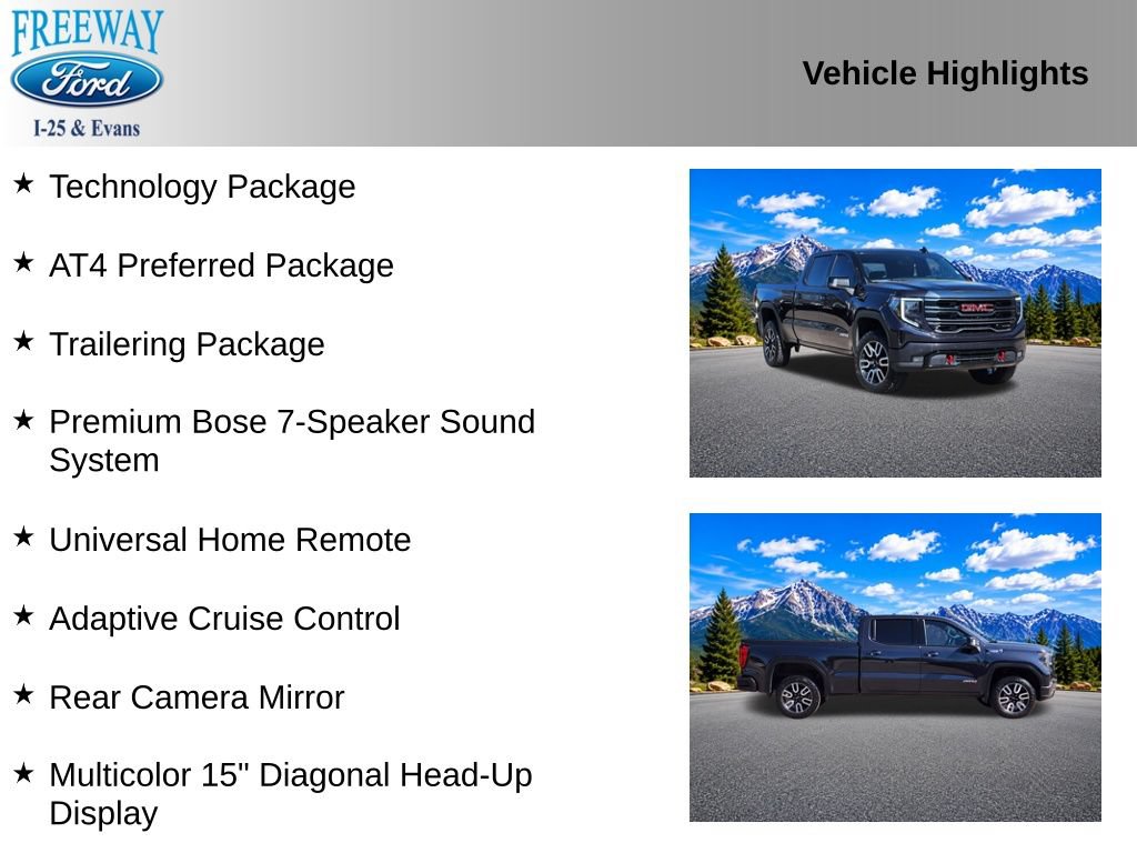 Used 2022 GMC Sierra 1500 AT4 w/ Technology Package AWD/4WD image 3