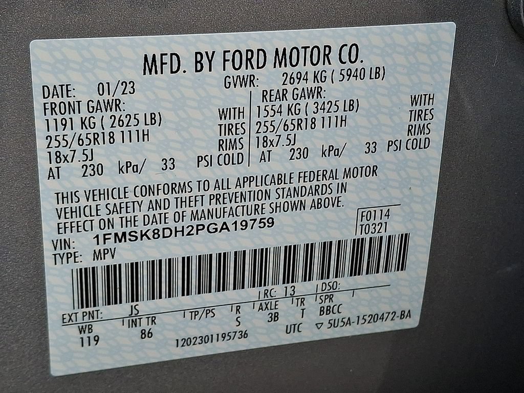 Certified 2023 Ford Explorer XLT AWD/4WD image 29