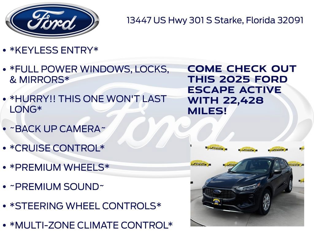 Certified 2025 Ford Escape Active AWD/4WD image 12