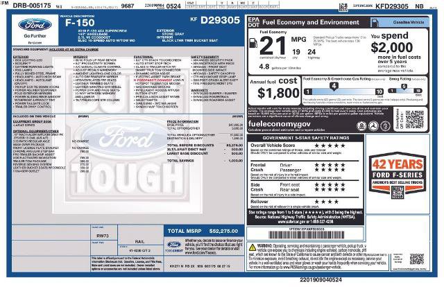 Certified 2019 Ford F150 Lariat w/ Trailer Tow Package AWD/4WD image 25