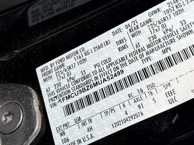 Certified 2021 Ford Escape SE AWD/4WD image 18