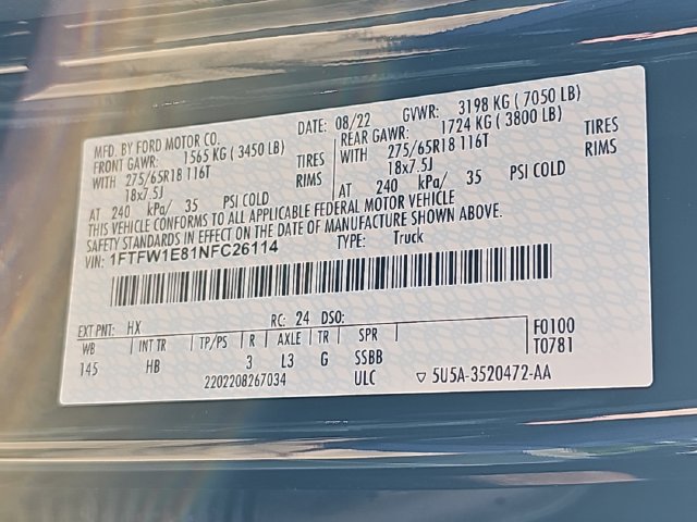Certified 2022 Ford F150 Lariat AWD/4WD image 37