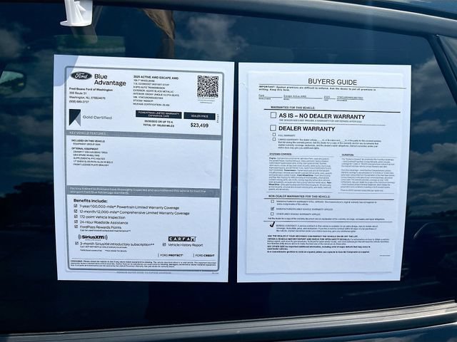 Certified 2025 Ford Escape Active AWD/4WD image 39