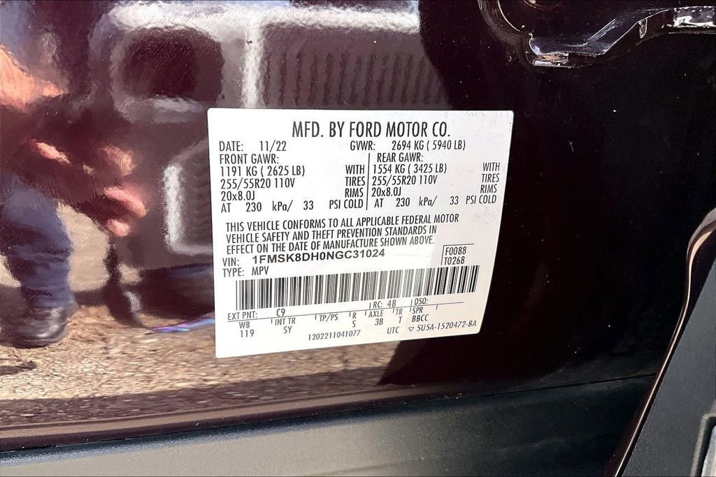 Certified 2022 Ford Explorer XLT w/ Equipment Group 202A AWD/4WD image 36