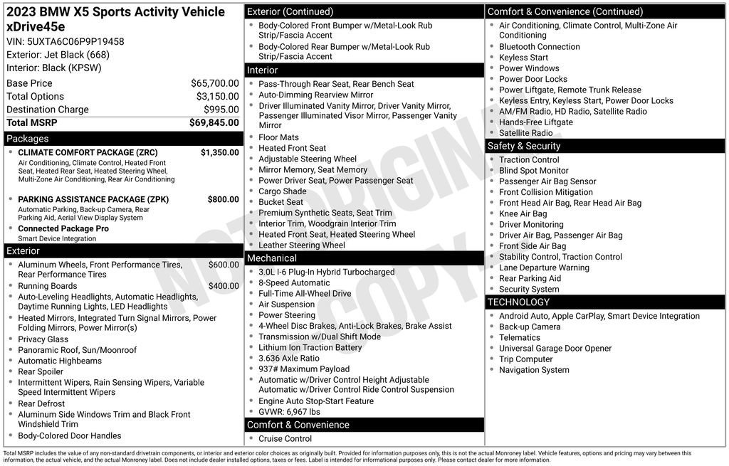 Used 2023 BMW X5 xDrive45e image 10