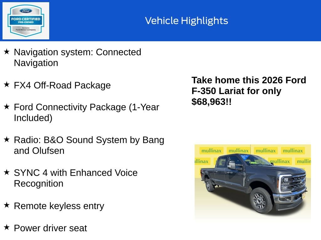Certified 2026 Ford F350 Lariat w/ FX4 Off-Road Package image 18