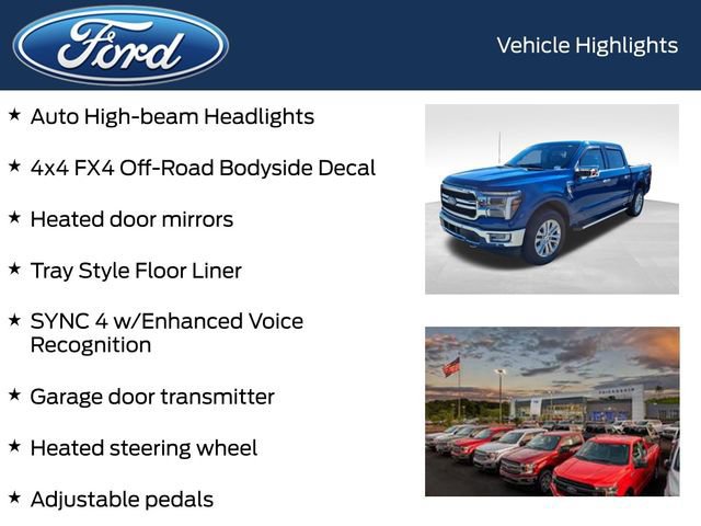 Certified 2024 Ford F150 Lariat w/ FX4 Off-Road Package image 13