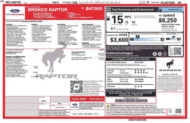 Certified 2024 Ford Bronco Raptor AWD/4WD image 7