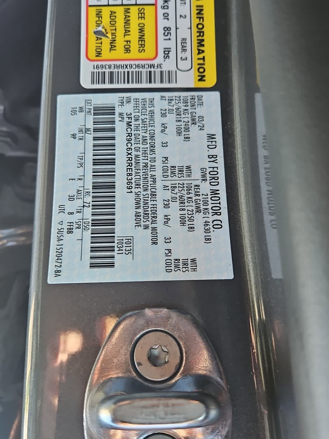 Certified 2024 Ford Bronco Sport Outer Banks w/ Topo Graphic Package image 21