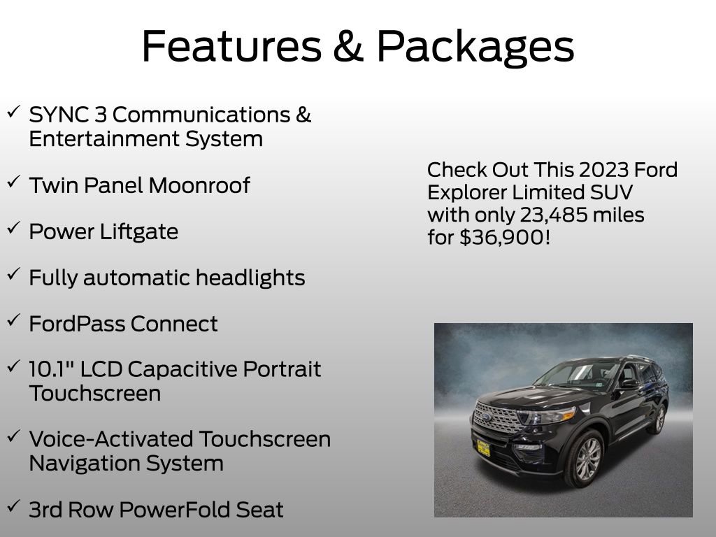 Certified 2023 Ford Explorer Limited w/ Limited Technology Package AWD/4WD image 8