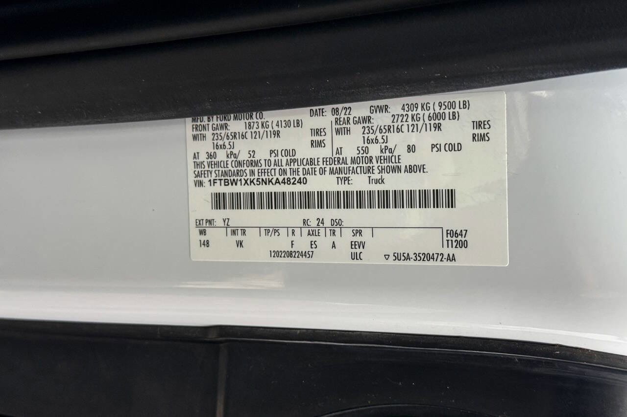 Certified 2022 Ford E-Transit 148 High Roof w/ Load Area Protection Package RWD image 23