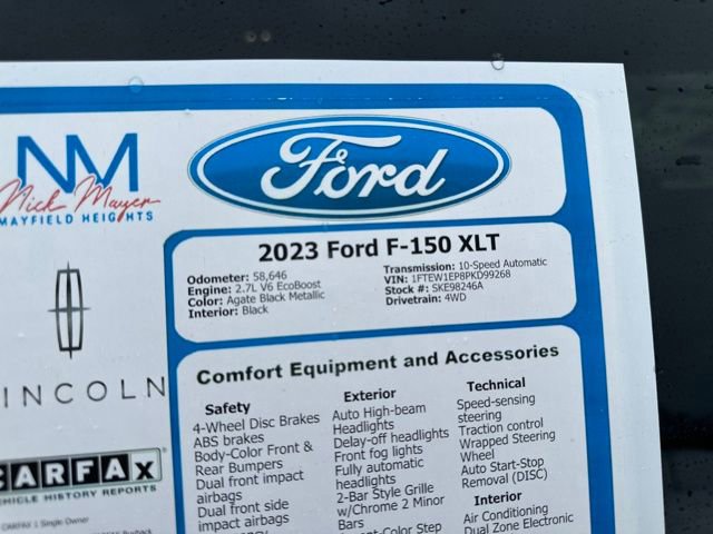 Certified 2023 Ford F150 XLT w/ Equipment Group 302A High image 29