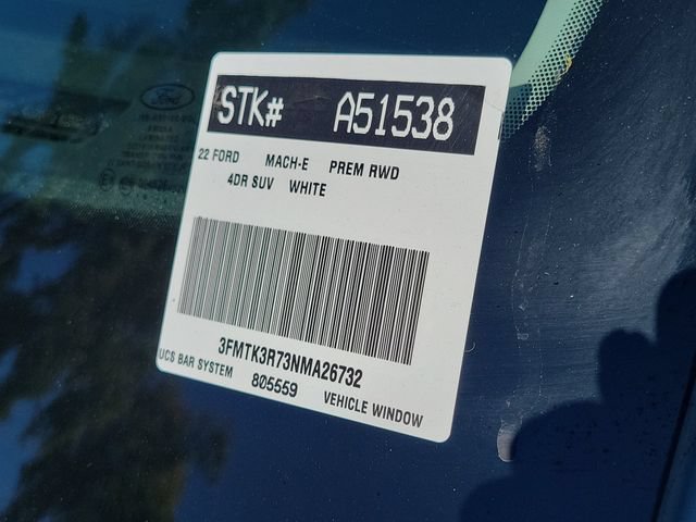 Certified 2022 Ford Mustang Mach-E Premium RWD image 31