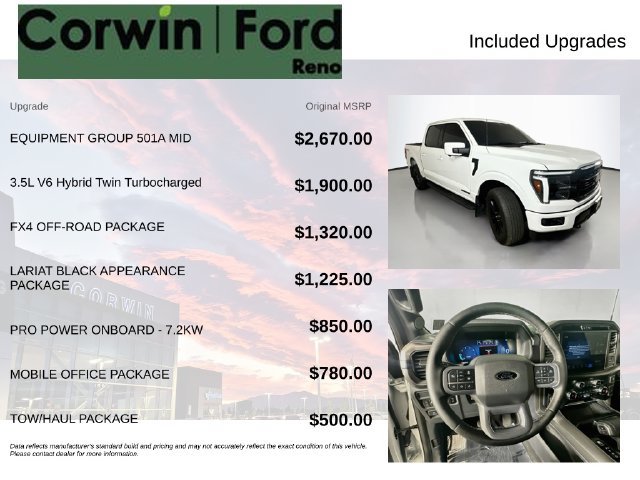 Certified 2025 Ford F150 Lariat w/ Equipment Group 501A Mid AWD/4WD image 3