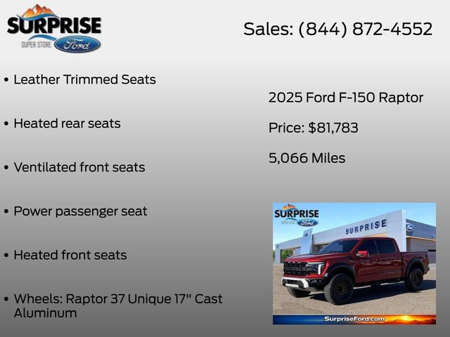 Certified 2025 Ford F150 Raptor AWD/4WD image 26