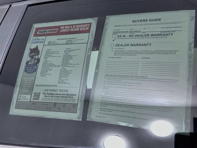 Used 2024 Chevrolet Equinox LT w/ LPO, Floor Liner Package FWD image 14