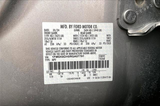 Certified 2024 Ford Explorer XLT w/ Equipment Group 202A image 28