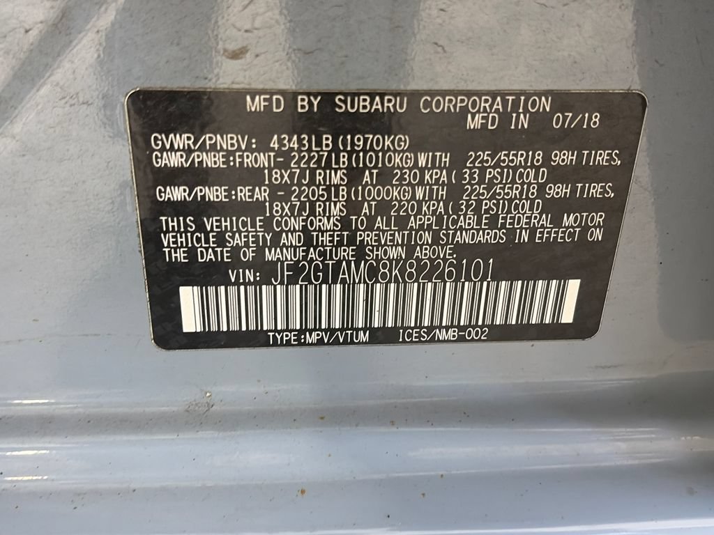 Used 2019 Subaru Crosstrek 2.0i Limited w/ Moonroof Package AWD/4WD image 9
