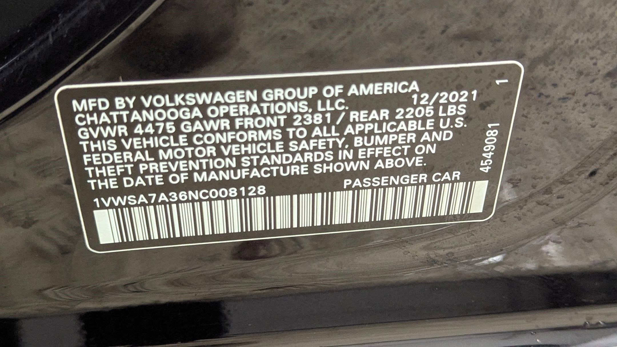 Used 2022 Volkswagen Passat 2.0T SE image 20