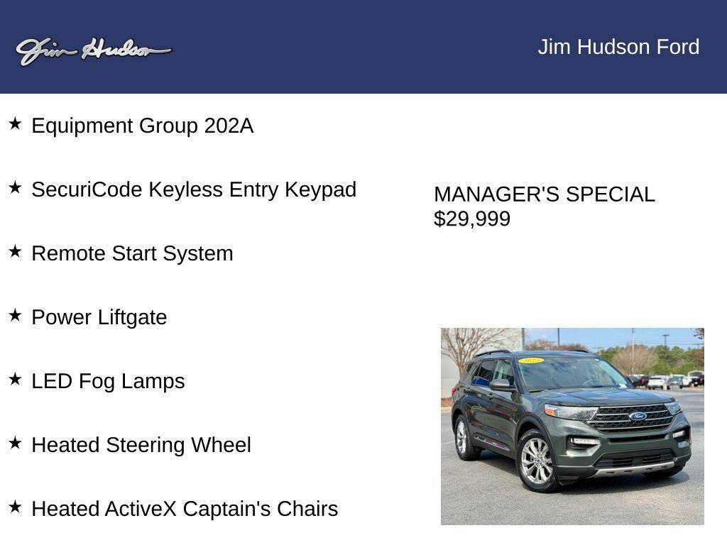 Certified 2023 Ford Explorer XLT w/ Equipment Group 202A RWD image 12