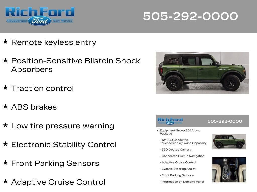 Certified 2023 Ford Bronco Wildtrak AWD/4WD image 97