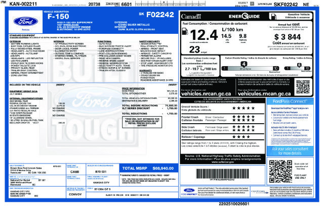Certified 2025 Ford F150 XLT w/ Equipment Group 301A Standard AWD/4WD image 25