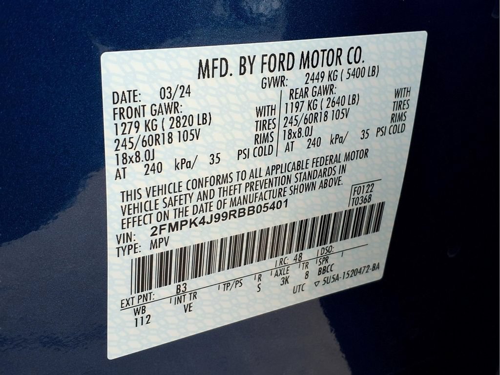Certified 2024 Ford Edge SEL w/ Convenience Package AWD/4WD image 23