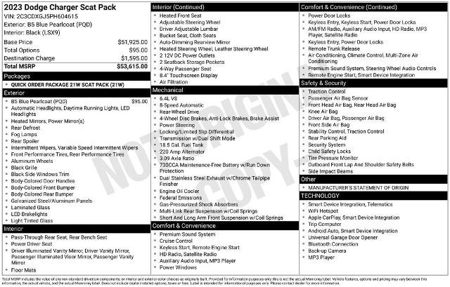 Used 2023 Dodge Charger Scat Pack RWD image 36