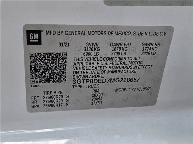 Used 2021 GMC Sierra 1500 SLT w/ SLT Premium Plus Package RWD image 24