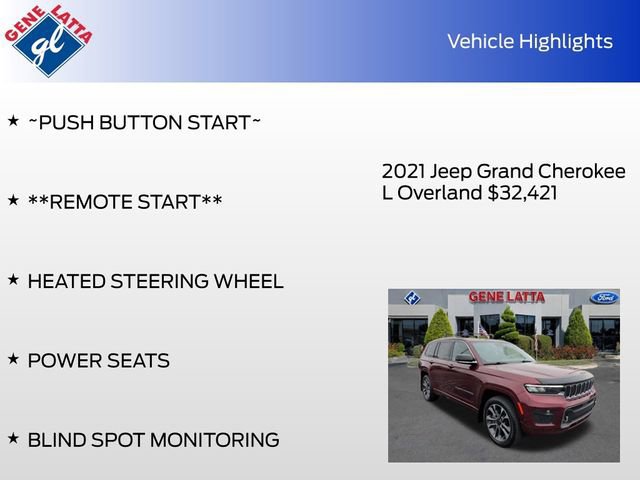 Used 2021 Jeep Grand Cherokee L Overland w/ Luxury Tech Group IV image 36