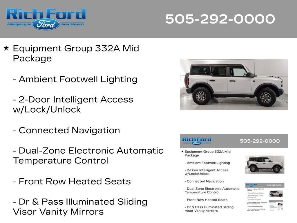 Certified 2025 Ford Bronco Badlands AWD/4WD image 13