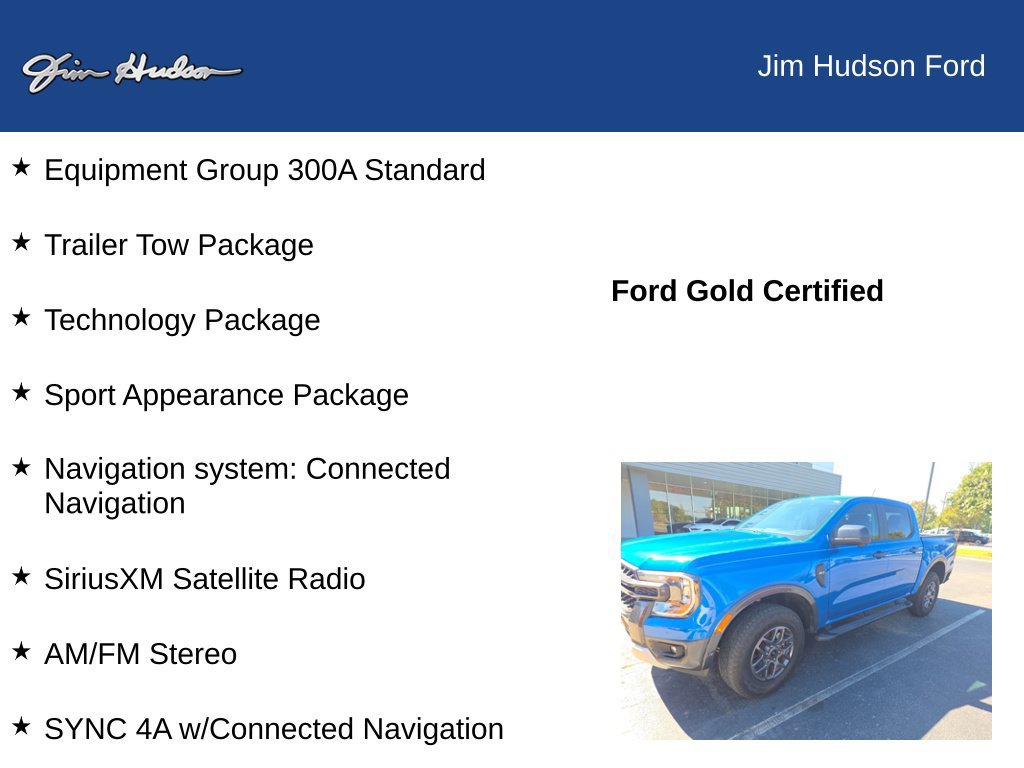 Certified 2024 Ford Ranger XLT w/ Technology Package AWD/4WD image 12