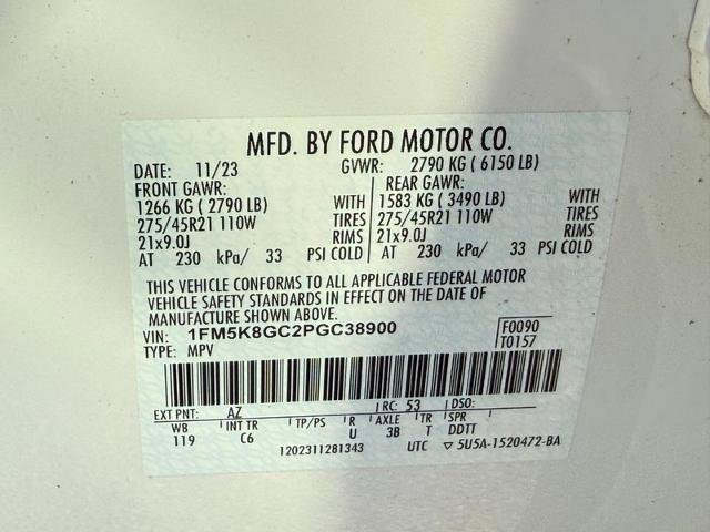 Certified 2023 Ford Explorer ST w/ Equipment Group 401A image 28