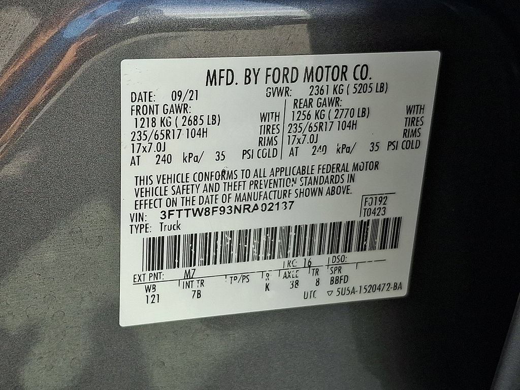 Certified 2022 Ford Maverick XLT w/ Equipment Group 300A Standard AWD/4WD image 28