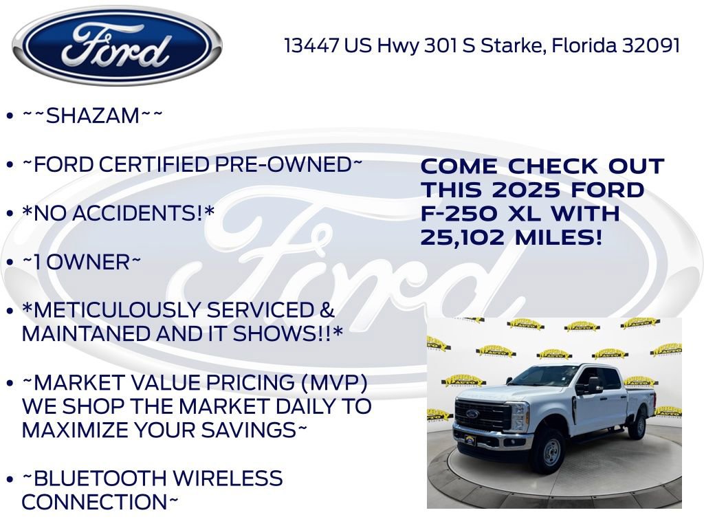 Certified 2025 Ford F250 XL w/ XL Chrome Package AWD/4WD image 6