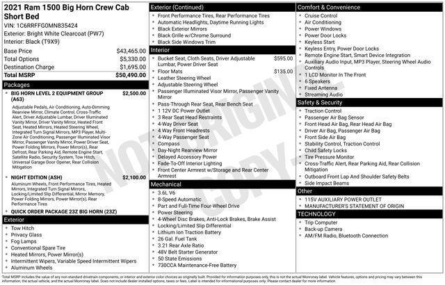 Used 2021 RAM 1500 Big Horn image 36