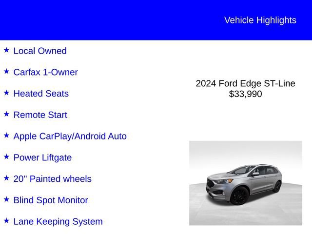 Certified 2024 Ford Edge ST-Line AWD/4WD image 3