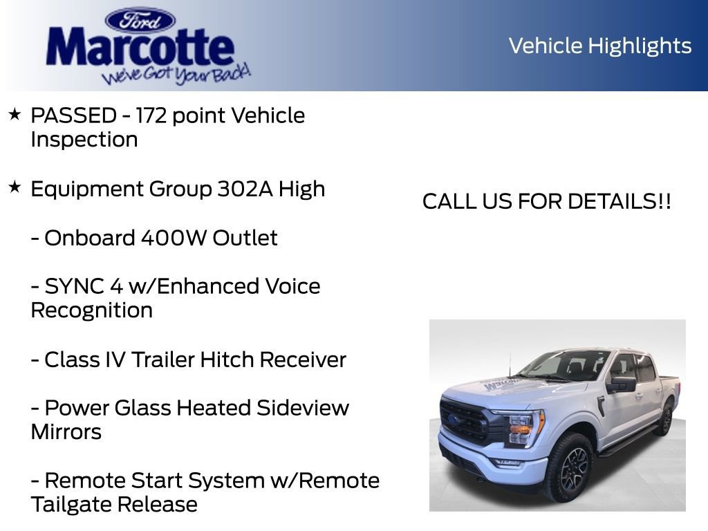 Certified 2023 Ford F150 XLT w/ Equipment Group 302A High image 10