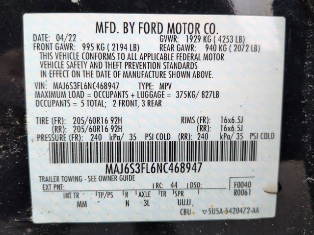 Certified 2022 Ford EcoSport S image 22